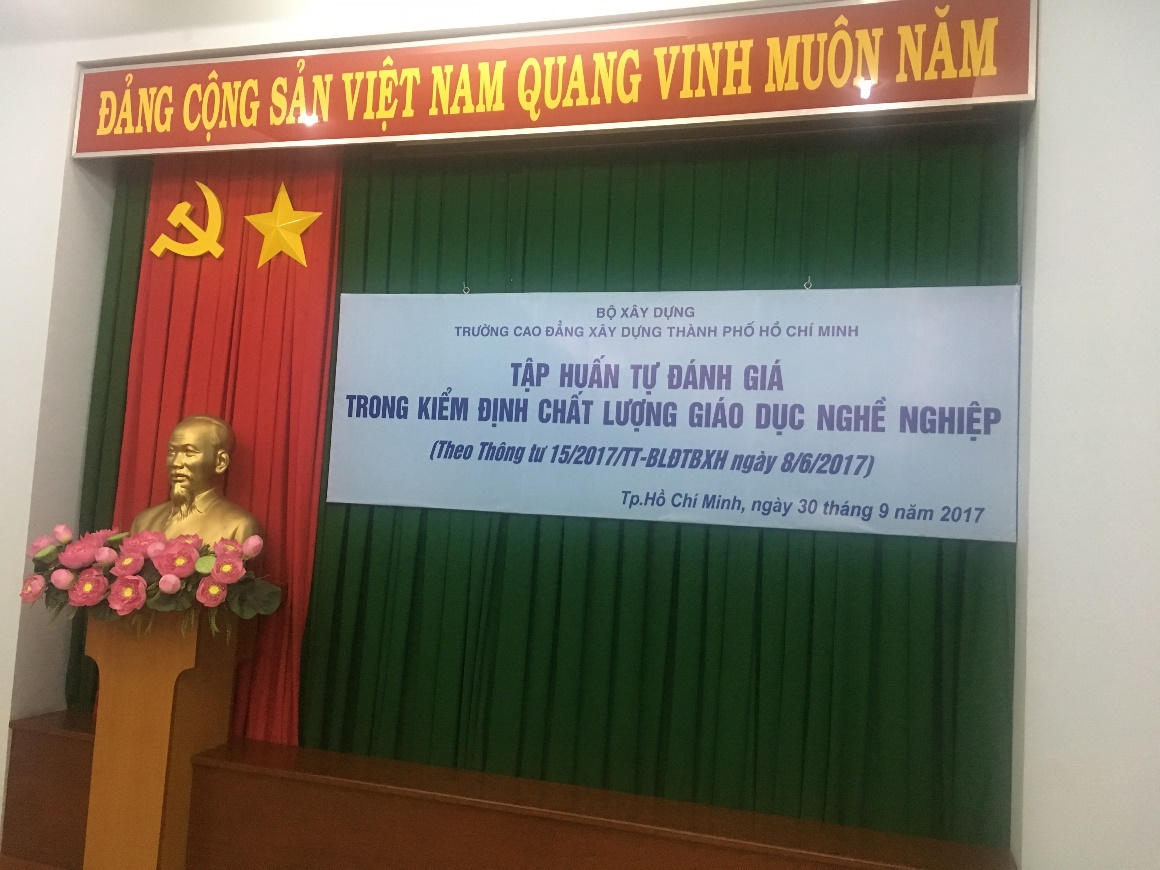 Hội thảo chuyên đề: “Tập huấn tự đánh giá trong kiểm định chất lượng giáo dục nghề nghiệp theo Thông Tư 15/2017/TT-BLĐTBXH”
