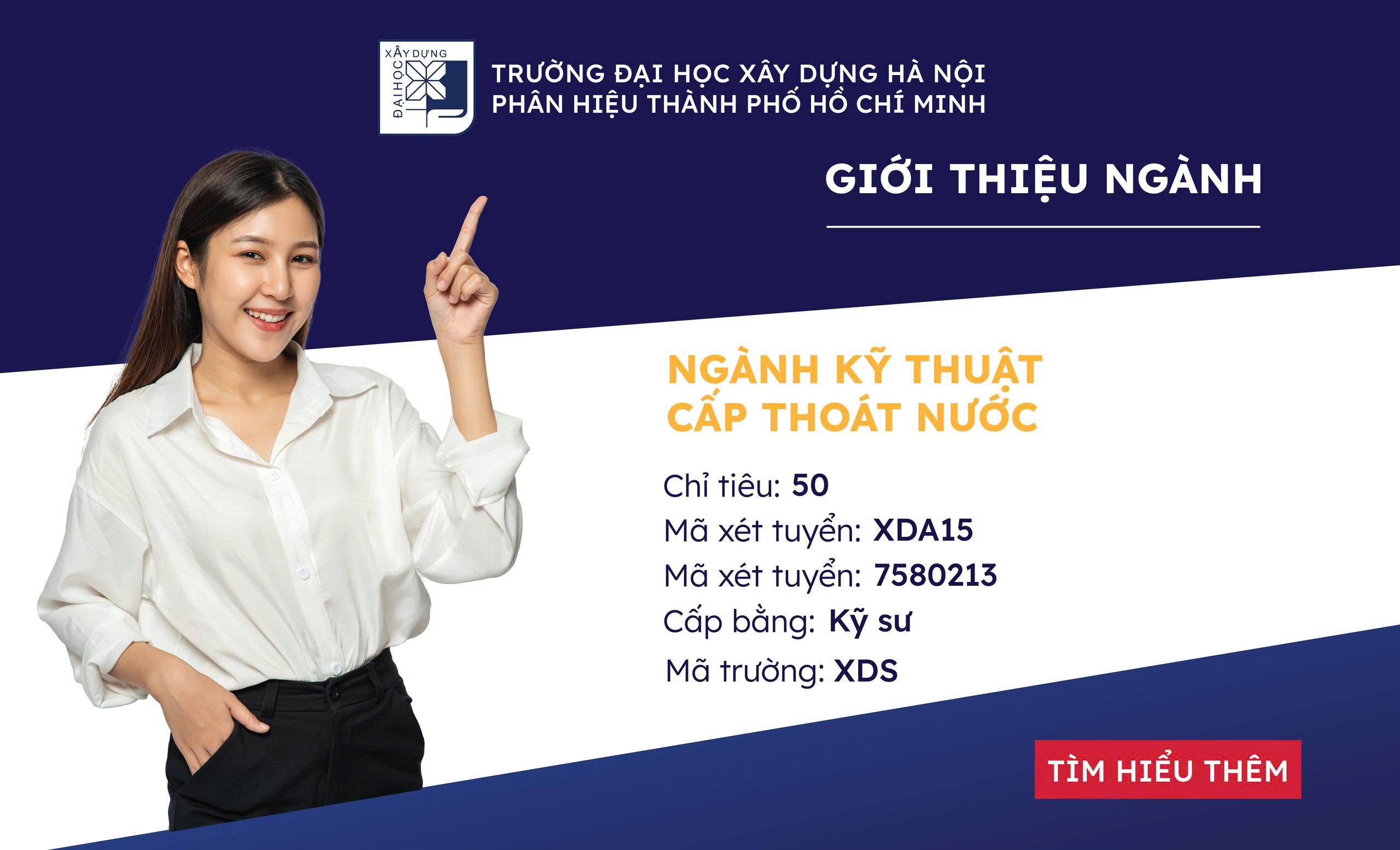 NGÀNH KỸ THUẬT CẤP THOÁT NƯỚC / CHUYÊN NGÀNH KỸ THUẬT NƯỚC - MÔI TRƯỜNG NƯỚC