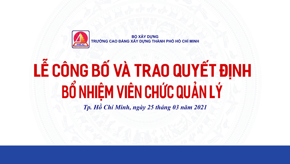Lễ công bố và trao quyết định Bổ nhiệm viên chức quản lý